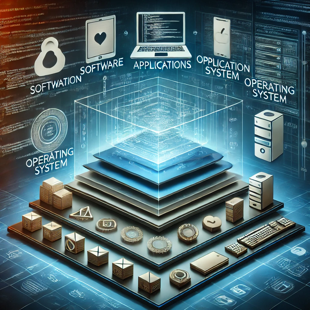 نرم افزار، اپلیکیشن و سیستم عامل