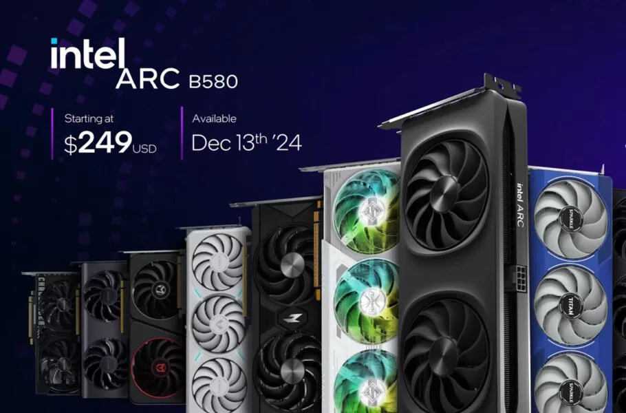 اینتل کارت‌های گرافیک جدید Arc B580 و Arc B570 را با قیمت ارزان معرفی کرد