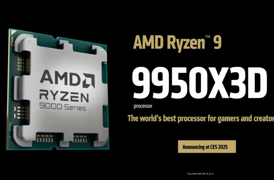 پردازنده‌های قدرتمند AMD معرفی شدند؛ رایزن 9 9950X3D و 9900X3D با کش 3 بعدی