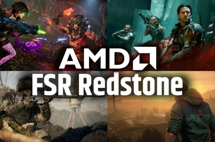AMD فناوری FSR Redstone را معرفی کرد؛ بهبود خیره‌کننده وضوح، فریم‌ریت و رهگیری پرتو در بازی‌ها