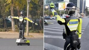پلیس ترافیک در چین روباتیک شد