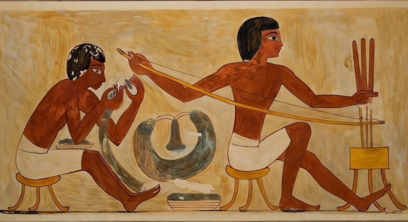 مصریان ۵۳۰۰ سال پیش از مته های فنری استفاده می کردند مصریان ۵۳۰۰ سال پیش از مته های فنری استفاده می کردند