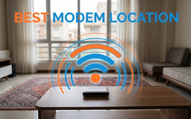 اینترنت پرسرعت ADSL چیست؟ بررسی کامل مزایا، معایب و روشهای افزایش سرعت بهترین محل قرارگیری مودم adsl