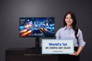 سامسونگ از اولین پنل QD-OLED 4K با نرخ نوسازی ۳۶۰ هرتزی رونمایی کرد