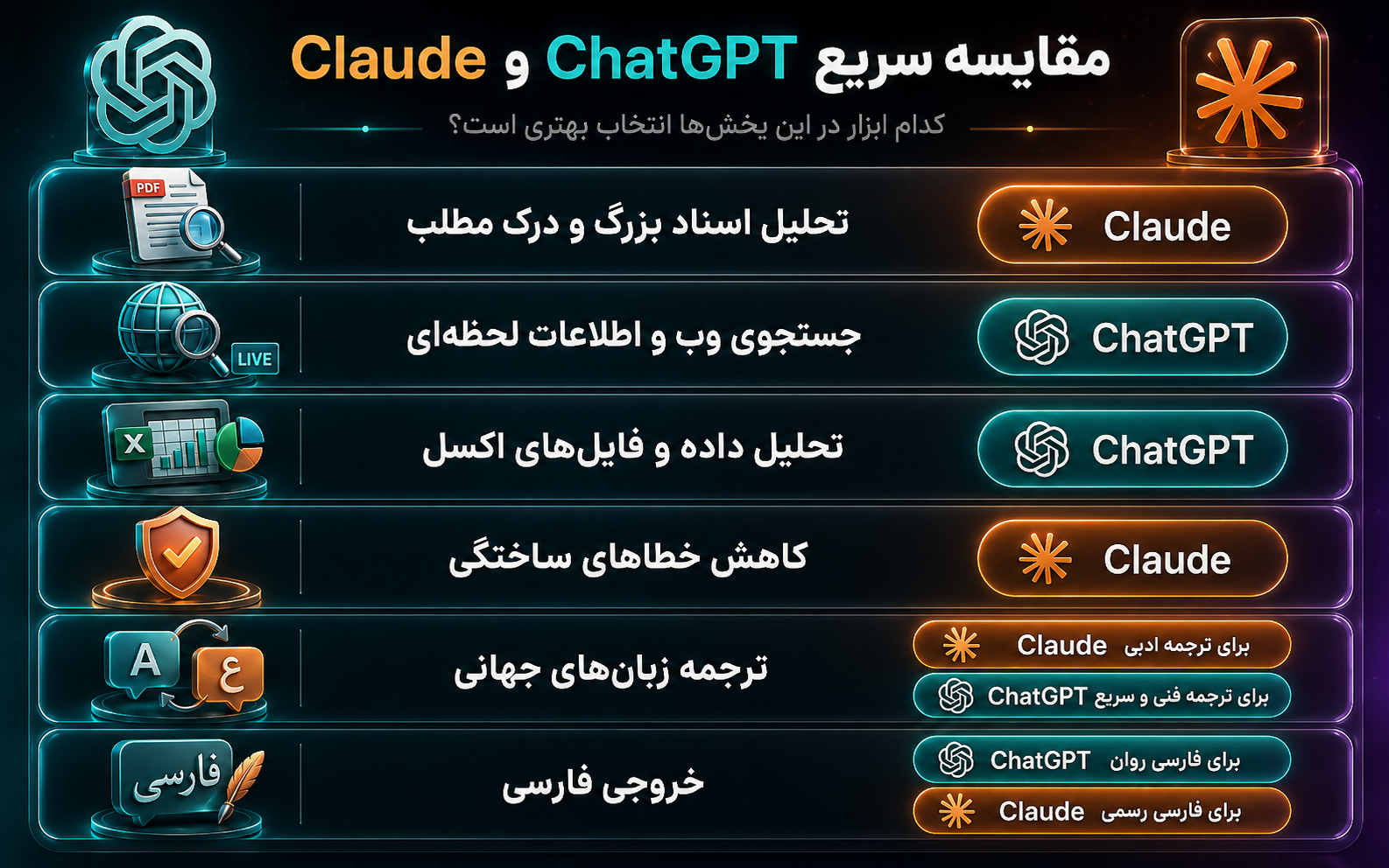 Chatgpt بهتر است یا Claude؟ (دقیق‌ترین بررسی 2026)
