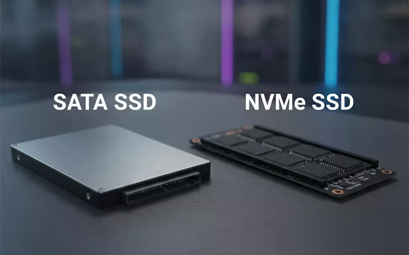 ارتقای لپ تاپ با SSD و رم | بهترین راه برای افزایش سرعت بدون خرید لپ تاپ جدید راهنمای خرید SSD لپ تاپ؛ SATA یا NVMe؟