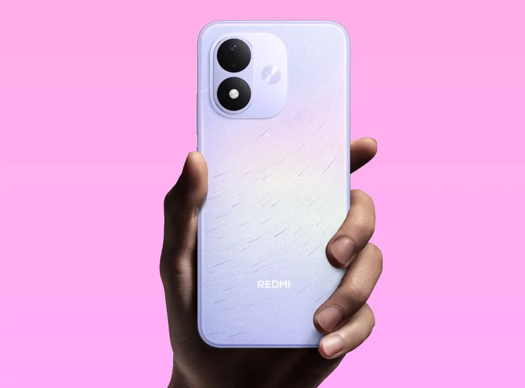 گوشی هوشمند ردمی نوت ۱۷ (Redmi Note 17) با بدنه بنفش و دوربین دوگانه