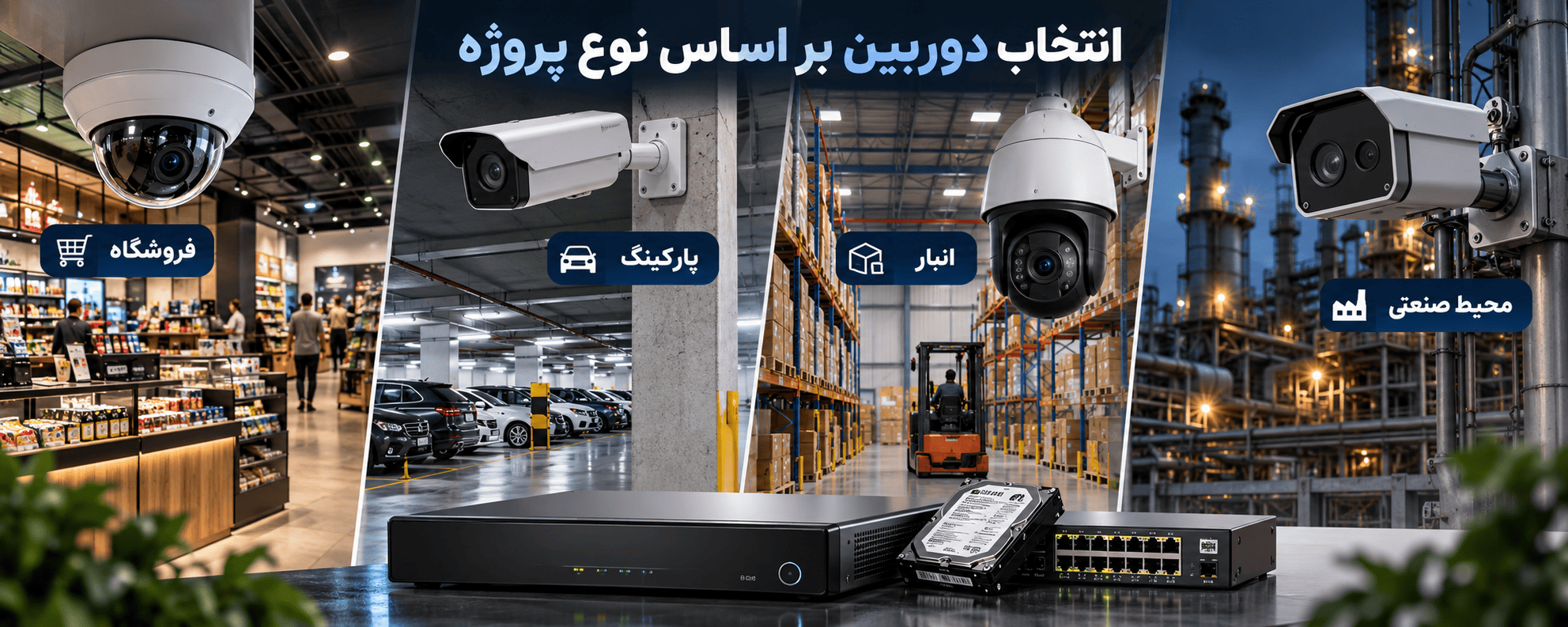 راهنمای جامع انتخاب و خرید دوربین مداربسته؛ بررسی انواع دوربین مداربسته و برندهای مطرح انتخاب دوربین مداربسته