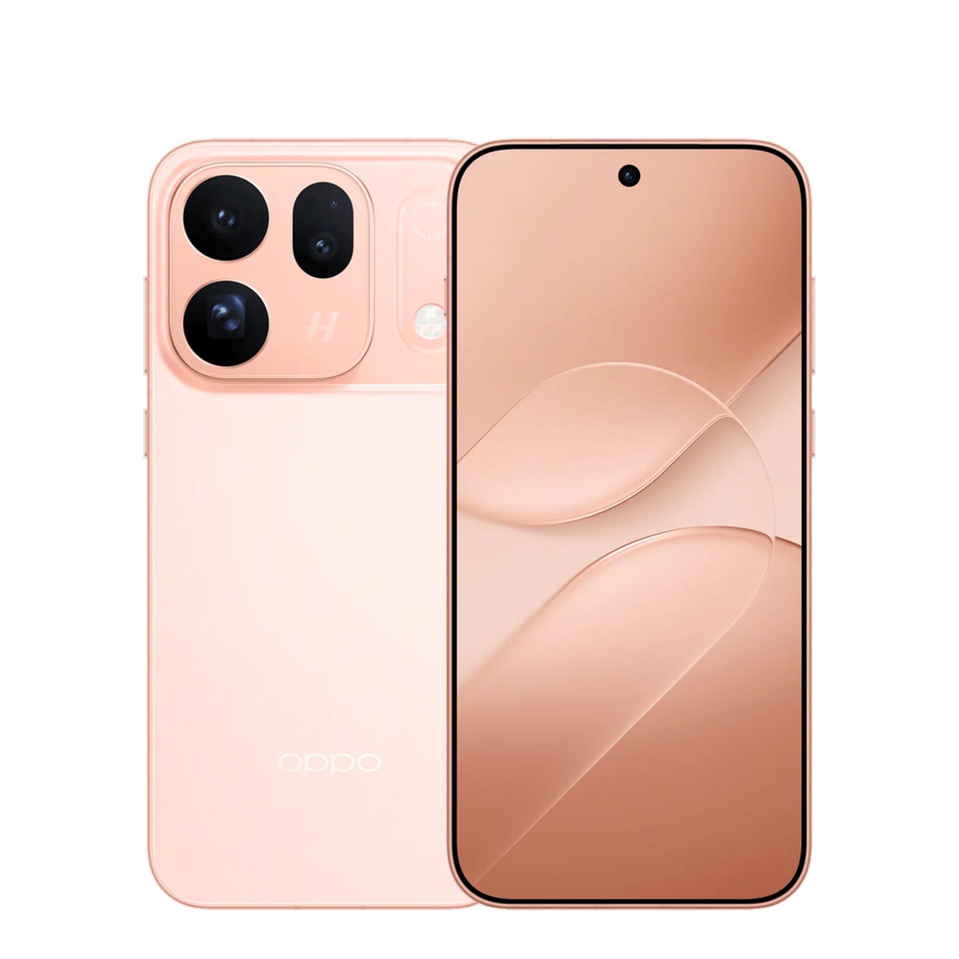 گوشی هوشمند اوپو (Oppo) Find X10 با بدنه رنگ صورتی طلایی و دوربین‌های بزرگ