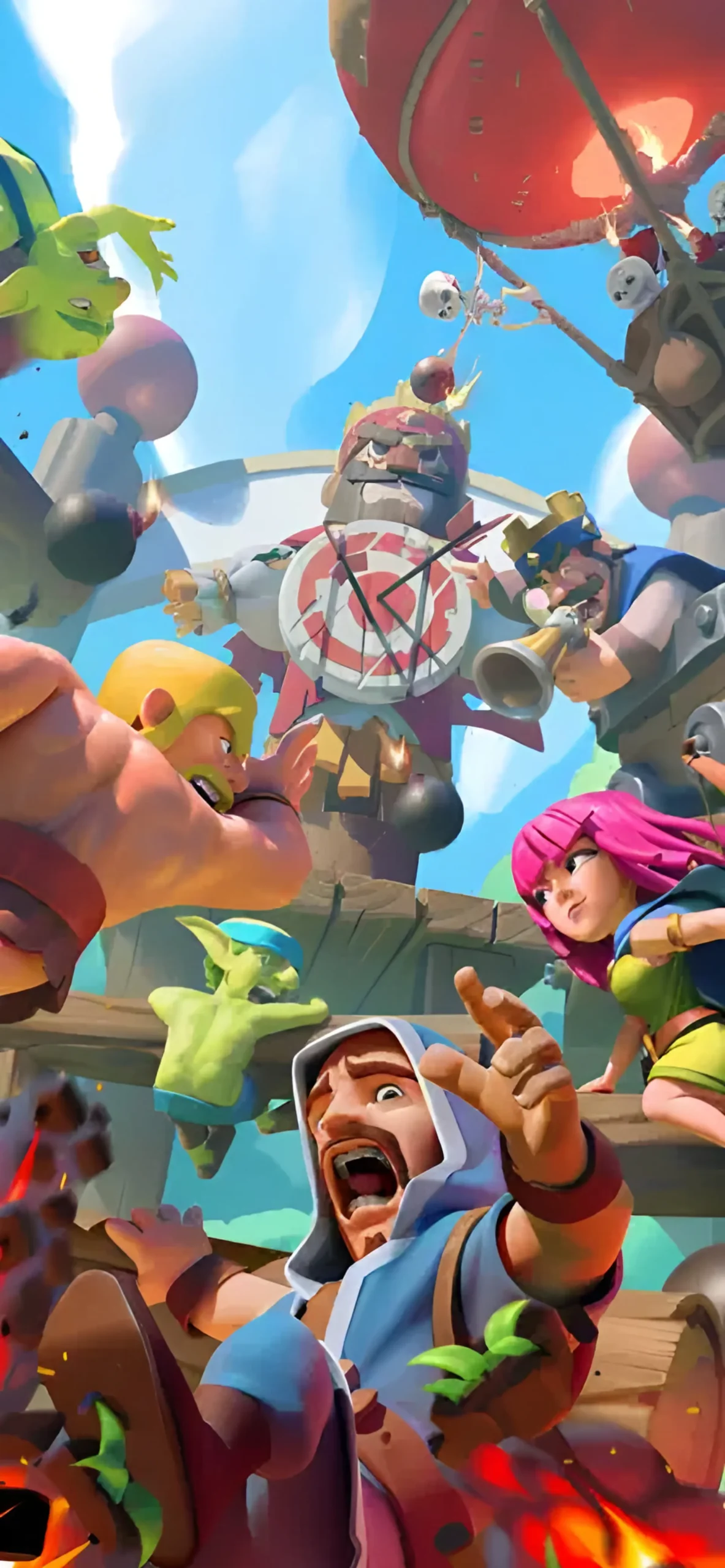 بهترین بازی های آیفون که باید امتحان کنید شخصیتهای کارتونی بازی کلش آف کلنز (Clash of Clans) در حال نبرد