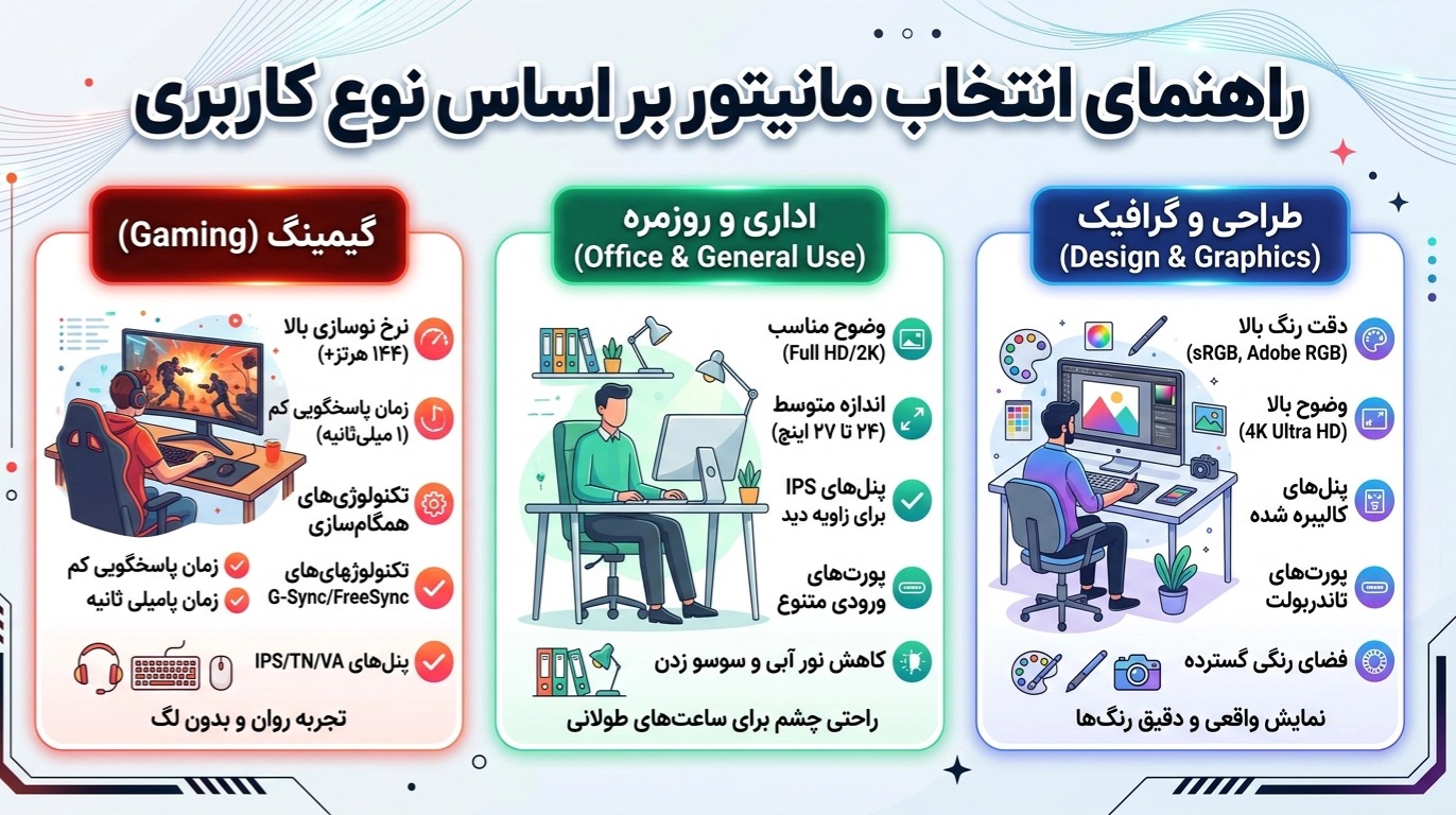 چطور بین مدل‌های مختلف مانیتور سامسونگ انتخاب کنیم؟